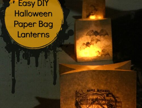 Easy DIY Halloween Paper Bag Lanterns