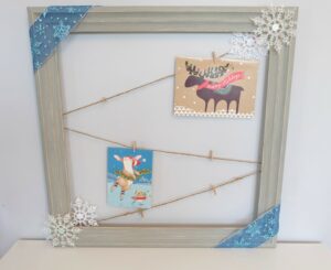 DIY Framed Christmas Card and Photo Holder