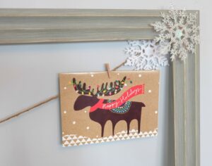 DIY Framed Christmas Card and Photo Holder