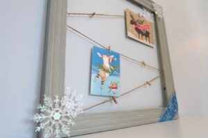 DIY Framed Christmas Card and Photo Holder