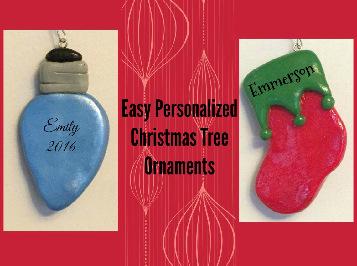 Easy Personalized Christmas Tree Ornaments