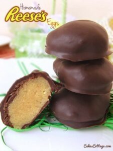 Copycat Reese's peanut butter eggs. Photo credit: Cakescottage.com.