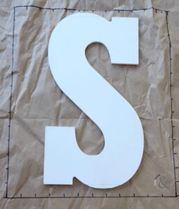 how to paint a chevron - spring door hanger