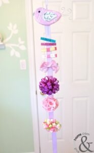 DIY Girls Hair Clip Holder