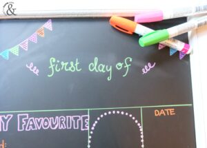 Back to School Memory Chalkboard