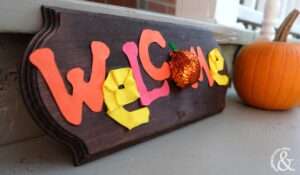 Fun Fall Welcome Decor Sign