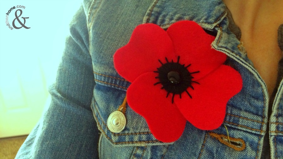 Felt poppy brooch discount