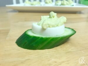 Avocado Devilled Egg Stacks