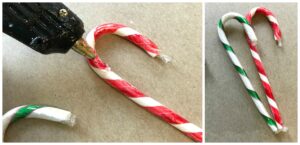 DIY Christmas Candy Cane Wreath