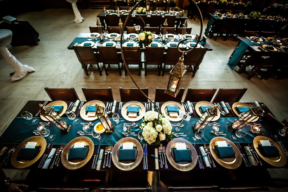The finished boxes on the tables. Photo Credit: Banga Photography