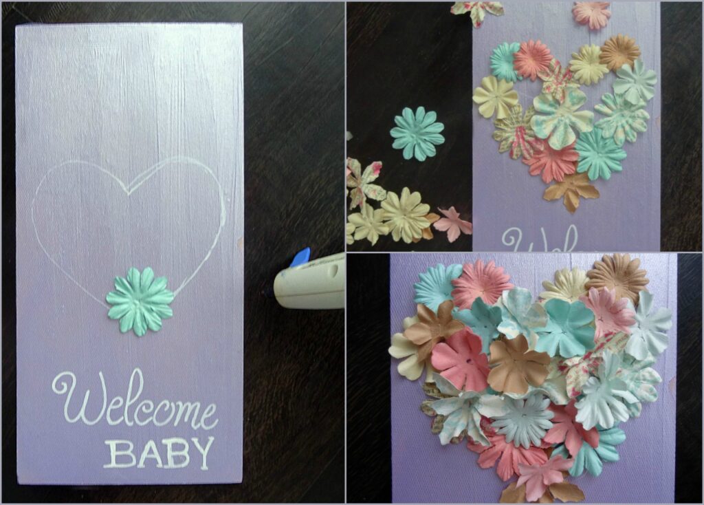 welcome-baby-flower-sign-step-four