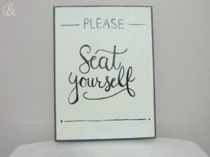 DIY Funny and Chic Bathroom Sign