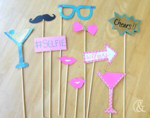 DIY Bachelorette Selfie Photo Booth Props And Then Home