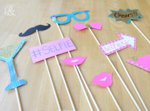 DIY Bachelorette Selfie Photo Booth Props And Then Home