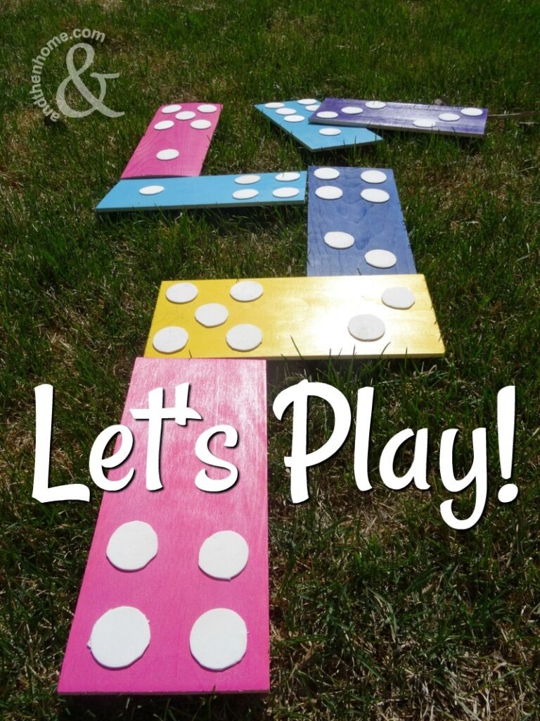 Lawn Dominoes for Summer Fun - And Then Home
