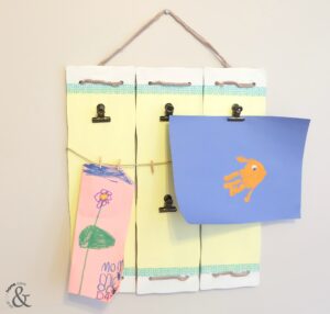 DIY Easy Kids Art Display And Then Home