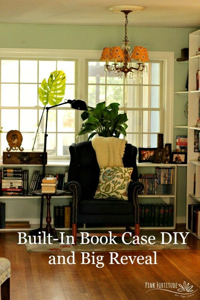 Built-in Book Case DIY and Big Reveal - Pink Fortitude