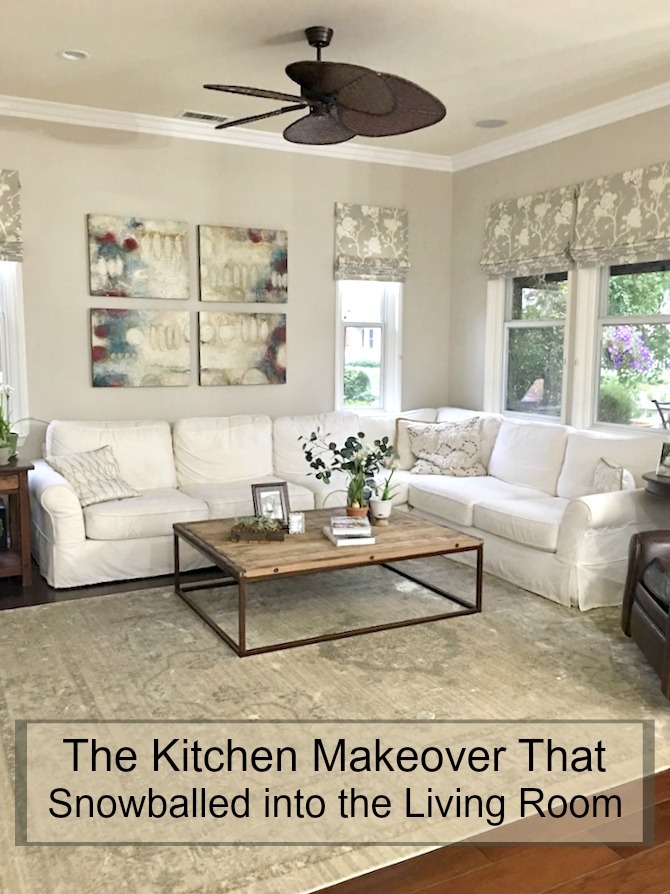 The Kitchen Makeover That Snowballed into the Living Room - The Organic Kitchen