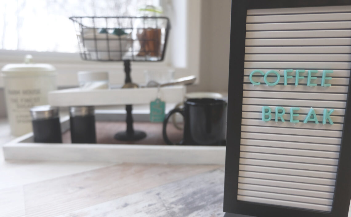 Easy DIY Coffee Bar Station Idea