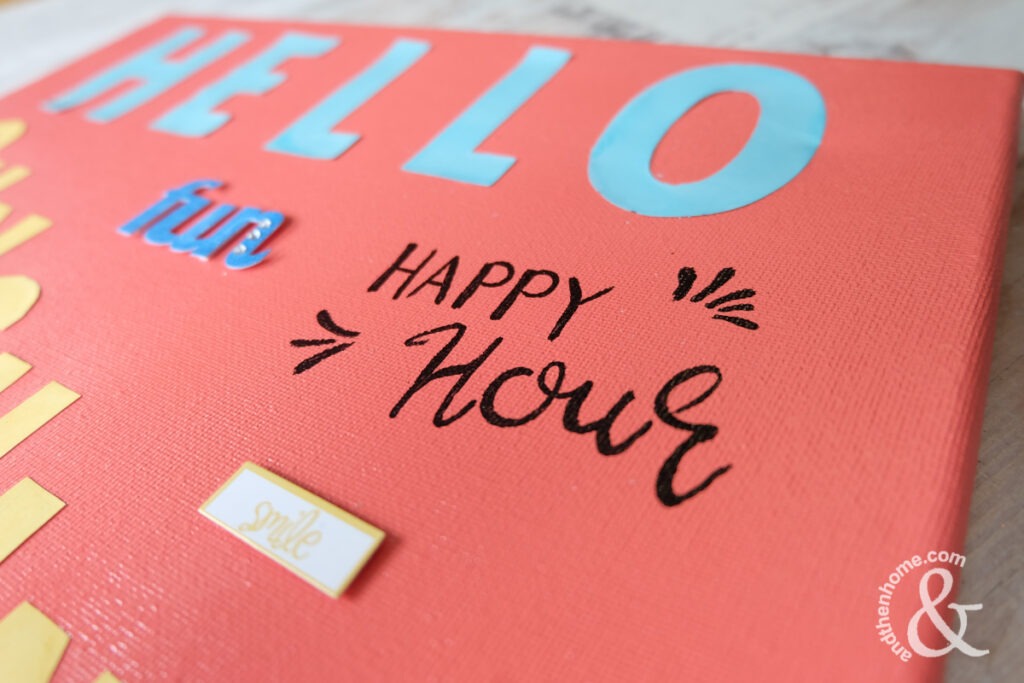 Hello Sunshine Canvas, DIY Summer Decor Project