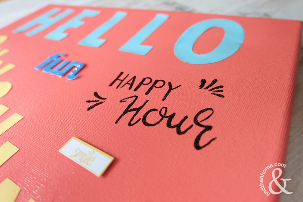 Hello Sunshine Canvas, DIY Summer Decor Project 