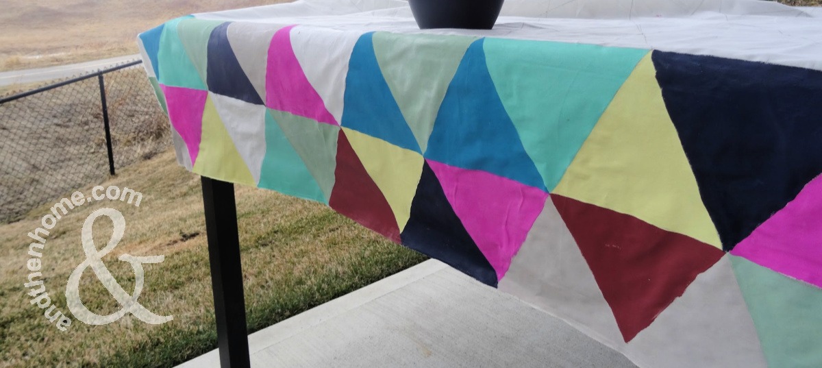 Coulourful Triangle Tablecloth And Then Home