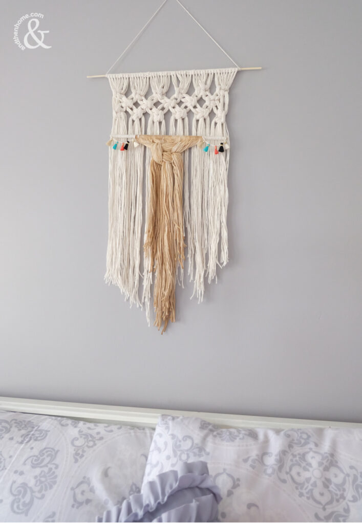 How to Make a Macrame Wall Hanging with Natural Coffee Dying