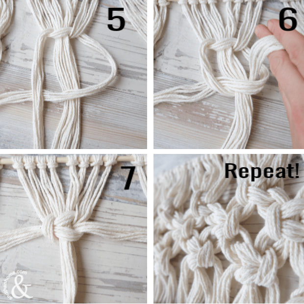 How to Make a Macrame Wall Hanging with Natural Coffee Dying