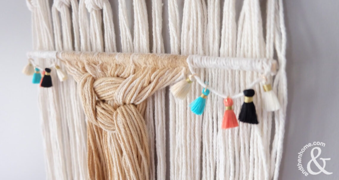How to Make a Macrame Wall Hanging with Natural Coffee Dying Title 2