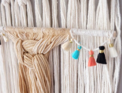 How to Make a Macrame Wall Hanging with Natural Coffee Dying Title 2