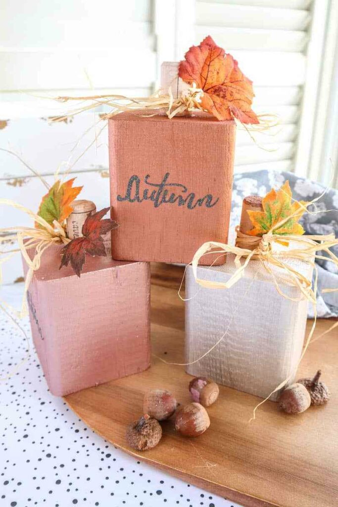 DIY Wooden Pumpkins by Single Girls DIY