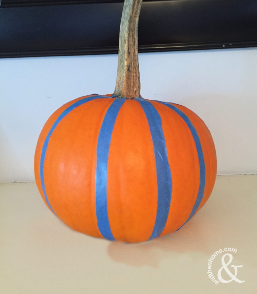 Easy No-Carve Painted Pumpkin Idea