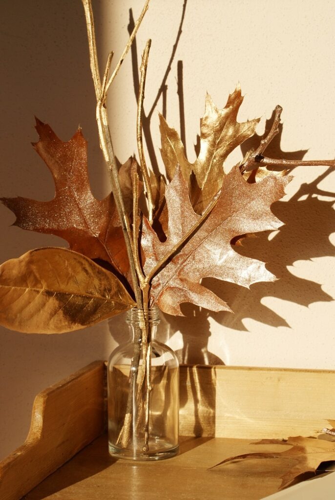 DIY Painted Leaves and Twigs (Easy Fall Decoration!) by Francine’s Place Blog